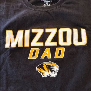 Champion Black Mizzou Dad T-Shirt